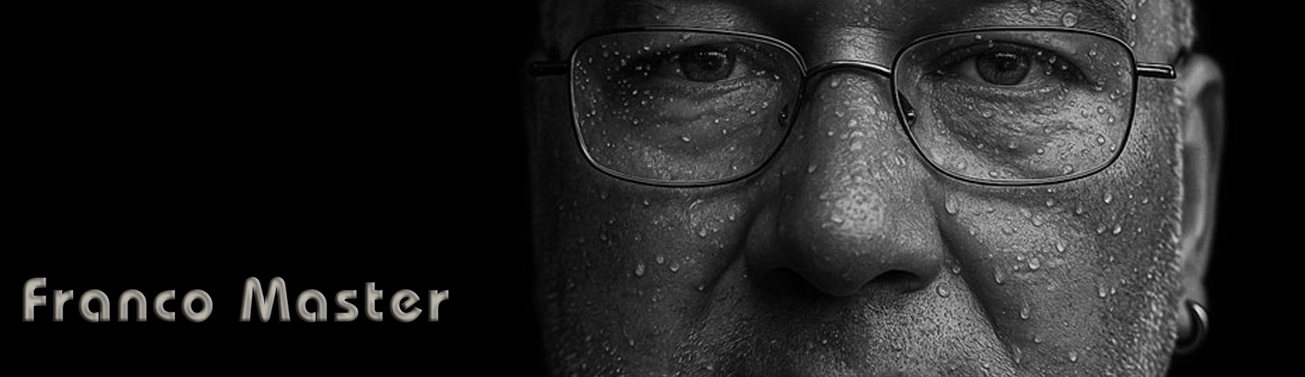Schriftzug und Bildausschnitt von DJ Franco Master.